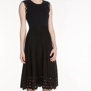 Maje black dress knitted rumba